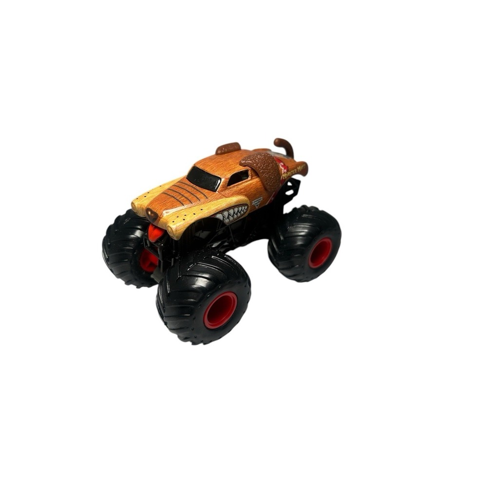 Hot‎ Wheels Monster Jam Mutt Red Tongue Brown Dog 2010 Freestyle Champion Rare
